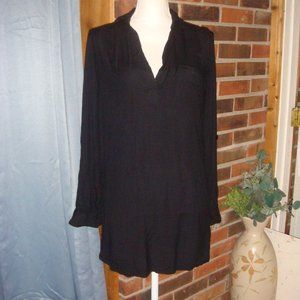 UO Sparkle & Fade Black Shirt Dress S
